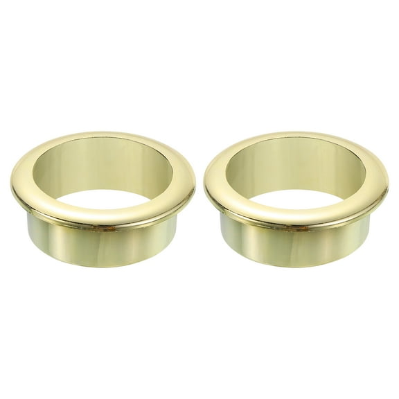 Uxcell 2 Pack 1.58 Inch (40mm) Desk Grommets, Plastic Cable Hole Cover, Gold