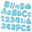 Light Blue, variant on Sliver 4 Inch Glitter Cardboard Letters Numbers and Punctuation Craft Set with Glue Dots