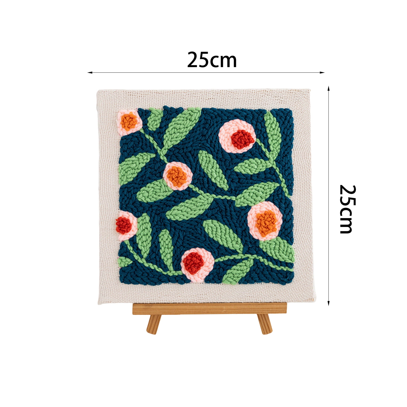 Punch Stitch Kit for Adults Complete Punch Stitch Kit with Floral Patterns Diy Punch Needle Set for Adults Beginners Punch Needle Kit for Beginners