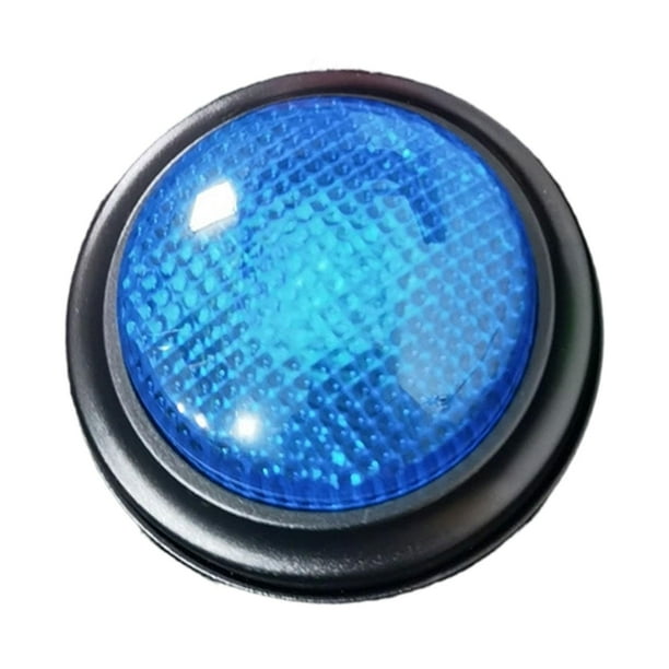 Juego de preguntas y respuestas con sonido, timbre de entrenamiento, juguete educativo reutilizable Azul