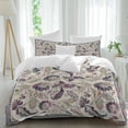 thumbnail image 2 of Purple Teal Ethnic Bedding 3 Piece Duvet Cover Set Twin Size, Boho Modern Geometric Abstract Art Soft Microfiber Comforter Cover with Zipper Closure & Pillowcases, Wrinkle & FadeResistant Quilt Cover, 2 of 9
