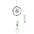 thumbnail image 3 of Flower Garland Window Decoration Engraved With Gratitude for Rainbow Making and Sunlight Display, 3 of 8