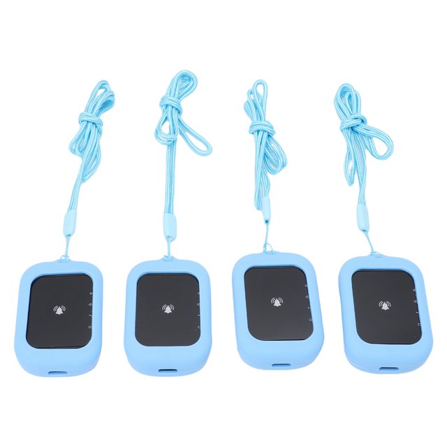 Restaurant Pager System, Customer Wireless Calling System 800M Long Range 433.92MHz for Coffee Shop Pink,Blue,Gray