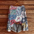 thumbnail image 2 of Sweaters for Women 2026 Trendy Graphic Print Long Sleeve Crew Neck Pullover Spring Fall Casual Loose Fit Tunic Tops, 2 of 3