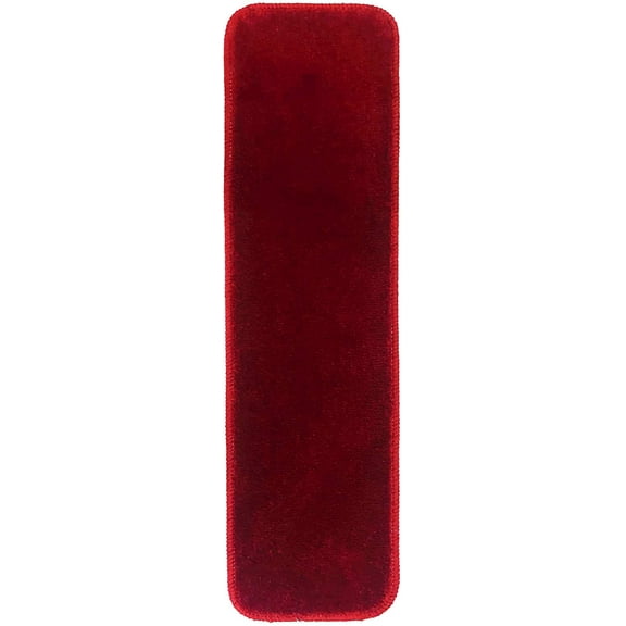 Washable Euro Collection Stair Tread 7 inches Width and 24 inches Length Soft Texture Pile and Slip Skid Resistant Latex backing Stair Treads Carpet Tread For Stairs