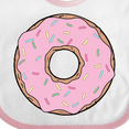 thumbnail image 4 of Inktastic Pink Donut with Sprinkles Boys or Girls Baby Bib, 4 of 4