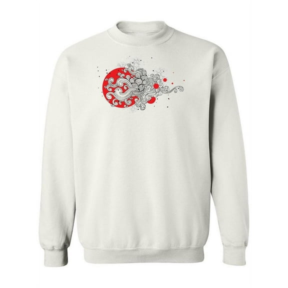 Beautiful Swirls Design Sweatshirt Women -Image by Shutterstock, Female Large