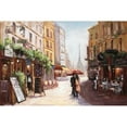 thumbnail image 3 of Art Atelier Alliance 18x13 Black Modern Framed Museum Art Print Titled - Parisienne Romance, 3 of 5