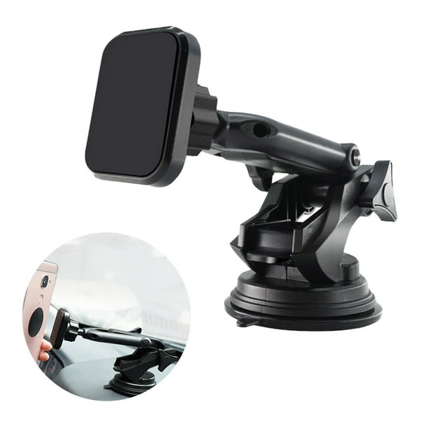 Magnetic Car Phone Holder Telescopic Rod Suction Cup Car Phone
