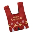 thumbnail image 3 of Bolso de muñeca navideño, moderno y bonito, con nudo en la manga, decorativo, con nudo en la muñeca. Ciervo y rojo, 3 of 9