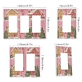 thumbnail image 2 of Yayeee Rocker Switch Wall Plate 3-Gang 6.5"x4.6" Home Decorative Outlet Cover, Pink Christmas House, 2 of 6