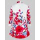 thumbnail image 2 of Blusa impresa floral del tamaño de la mitad del tamaño Rosegal Blusas Tallas Grandes, 2 of 5