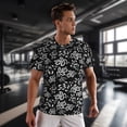 thumbnail image 3 of Wukai Snake Print Men's Short-Sleeved Mesh T-Shirt,Quick-Dry Short Sleeve Workout T-Shirt-6X-Large, 3 of 8