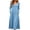 Blue, variant on Women's Knit Long Sleeve Maxi Dress U Neck Loose A Line Pocket Casual Fall Winter