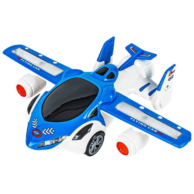Auto Toy Automatically Change Direction Wear-resistant Plastic Rotating Deformation Flying Car for Home