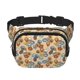 thumbnail image 1 of Fotbe Camp Badge Cangurera Cuadrada con Estampado de Doble Capa, Bolsa de Cintura Ajustable Mini para Hombres y Mujeres, 1 of 9