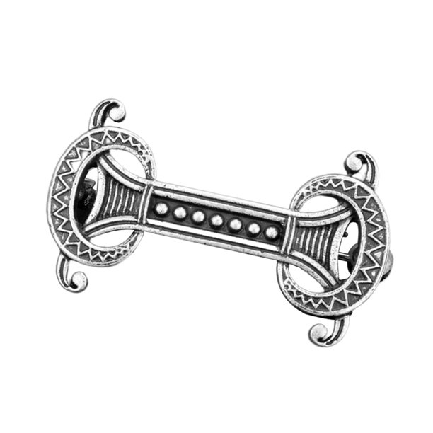 NORSE Medieval Vikiny Shield Symbol Broche Oval Celtic Shawl Suéter Pin 5 Sunnimix Vintage Viking Norse Broche