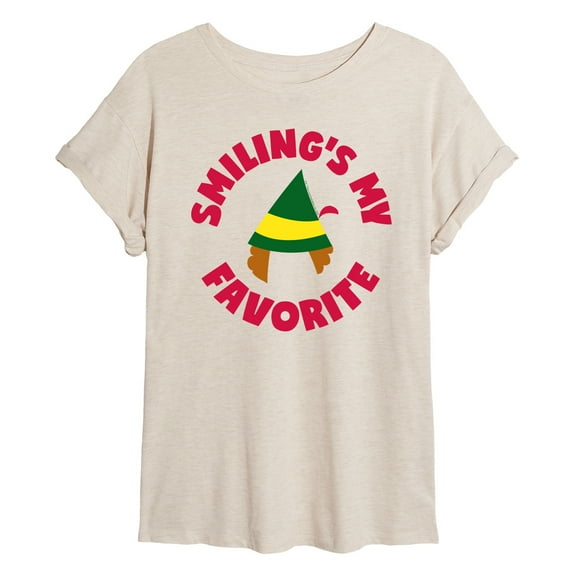 ELF - Christmas Family Set Smilings My Favorite - Women's Oversized T-Shirt