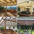 x 10' Retractable Sun Shade Canopy Cover Sliding Shade Sail for Pergola
