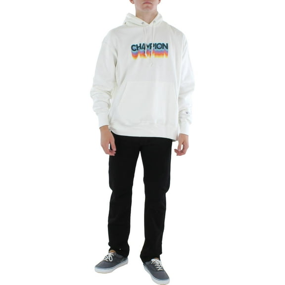 Champion Men's Sweatshirt Pullover Hoodie Hooded Jacket Logo Outerwear L Xxl New