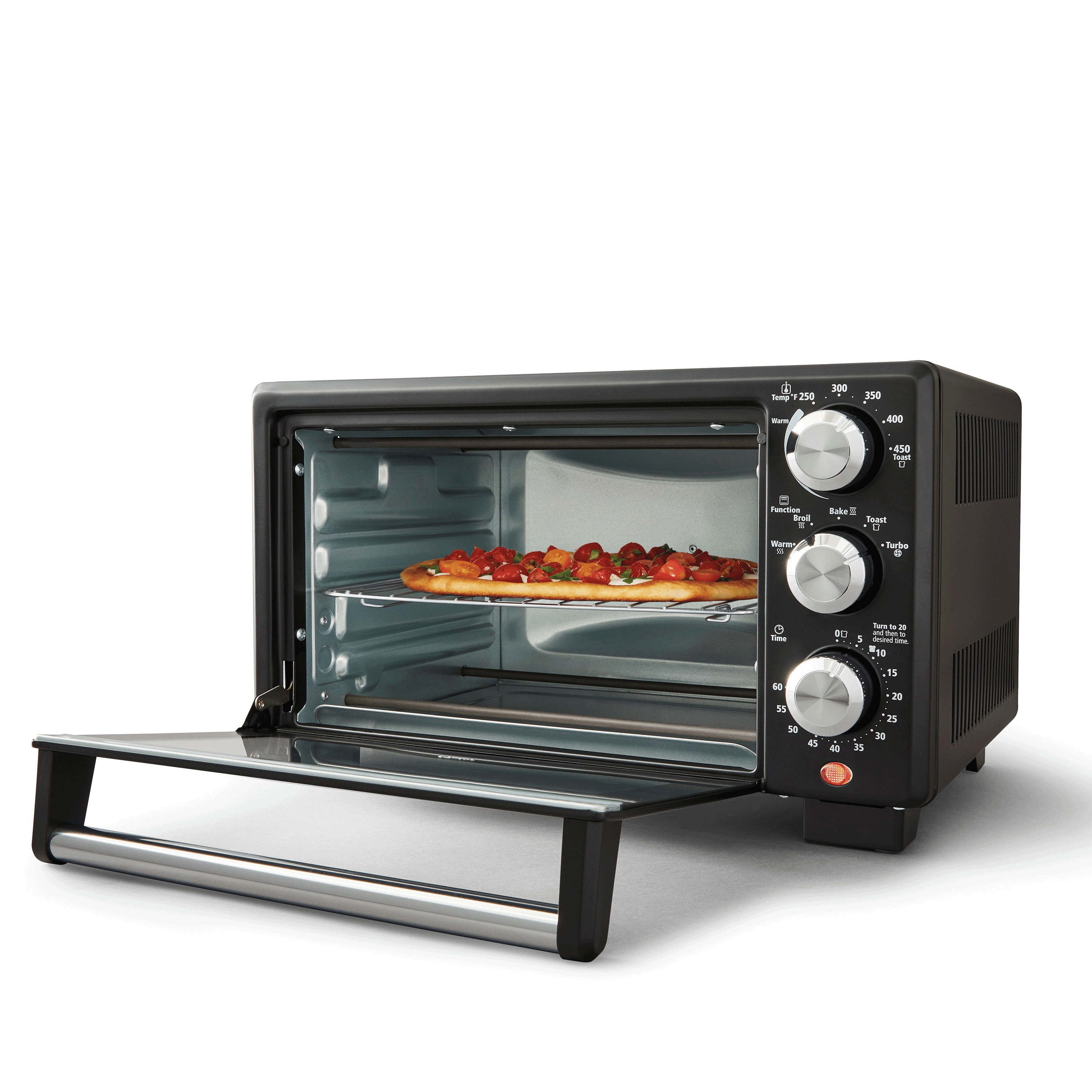  Dash Express Countertop Toaster Oven with Quartz Technology,  Bake, Broil, and Toast with 4 Slice Capacity and Pizza Capability – Black:  Home & Kitchen