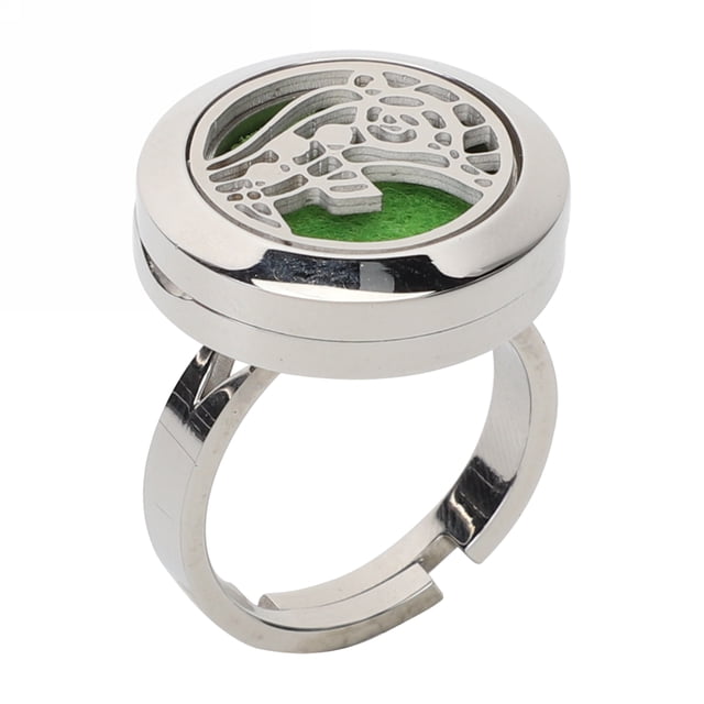 Anillo abierto Anillo Ajustable Difusor de aceite esencial Moda Accesorio de disfraces