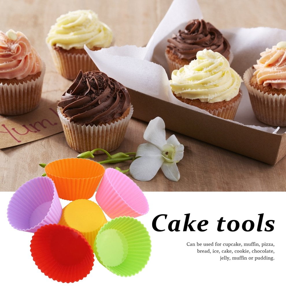 12 pcs Home Kitchen Use Silicone Cake Muffin Chocolate Cupcake Liner Baking Cup Cookie Mold Cupcake Baking Cake Mold 12 pcs Home Kitchen Use Silicone Cake Muffin Chocolate Cupcake Liner Baking Cup Cookie Mold Cupcake Baking Cake Mold