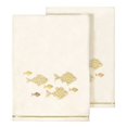 thumbnail image 2 of Authentic Hotel and Spa  Turkish Cotton Figi 2PC Embellished Bath Towel Set Beige, 2 of 5