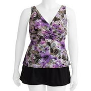 White Stag - Women's Plus Floral Skirtini