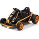 thumbnail image 1 of Historyli Kart de 24 V para niños mayores de 8 años, coche de carreras de derrape de 8 mph con música, color marrón, 1 of 8