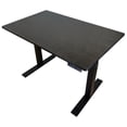 thumbnail image 2 of Black on Black 52" Bamboo Dual Motor Electric Office Adjustable Computer Desk, 2 of 3
