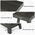 thumbnail image 5 of Fnova 2-Tier Wooden End Table, Farmhouse Narrow Side Table with Storage Shelf, Accent Sofa Table, Nightstand for Living Room, Bedroom, Small Spaces, Entryway, 5 of 17