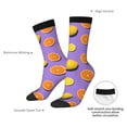 thumbnail image 4 of Fuzoiu Yellow Lemon And Orange Print Athletic Crew Socks for Men & Women,Casual Crew Socks,Above Ankle Crew Socks for Business, Casual, 4 of 6