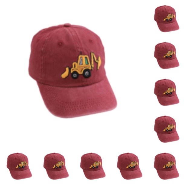 Gorra de Béisbol Sonducket con Protección Solar para Niños y Adultos Vino Rojo 10Conjunto