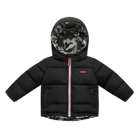 

Juebong Infant Baby Boys Girls Gifts Winter Baby Boys Girls Wear Double-sided Thick Camouflage Down Padded Jacket Coat