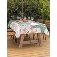 thumbnail image 3 of Outdoor Table Cloth with Umbrella Hole and Zipper,Red Sage Green Starfish Coastal Waterproof Rectangle Tablecloth 60"x102",Beach Nautical Coral Sea Washable Table Cover for Outside Party Patio Picnic, 3 of 8