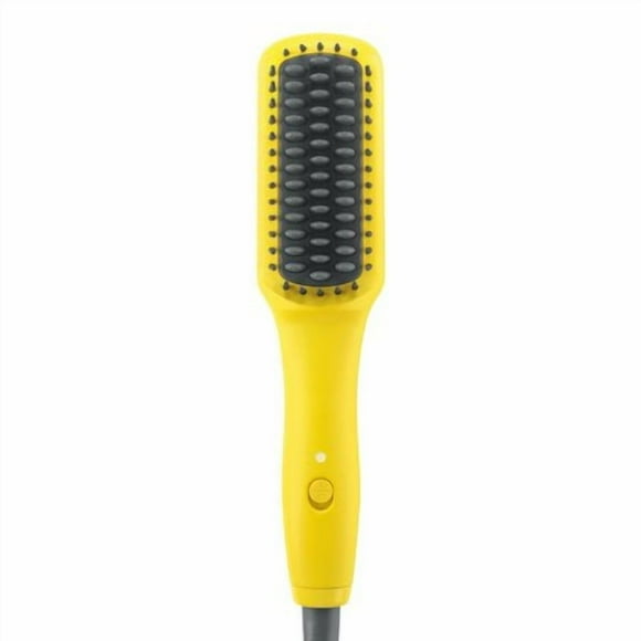 Drybar The Baby Brush Crush Mini Heated Straightening Brush Corded Electric Yellow