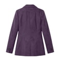 thumbnail image 5 of Warop Faux Suede Blazer for Women Open Front Lapel Long Sleeve Jacket Casual Office Wear Fall Suits with Pockets, 5 of 7
