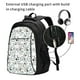 thumbnail image 2 of Easygdp Bicycle Mochila para Laptop de Viaje con Puerto USB, Mochila para Laptop con Puerto de Carga USB para Mujeres y Hombres, 2 of 7