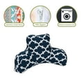 thumbnail image 6 of Majestic Home Goods Reading Pillow Trellis Navy, 6 of 6