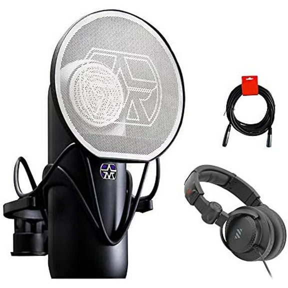 Element Microphone Bundle with Polsen Studio Monitor Headphone & XLR Cable