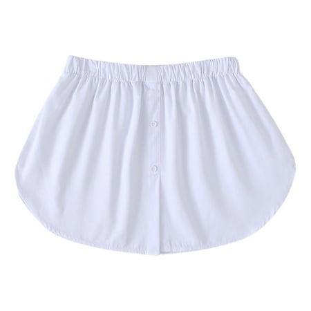 

Women Shirt Blouse Extender Layering Faux Top Lower Sweep Skirt False Hemline