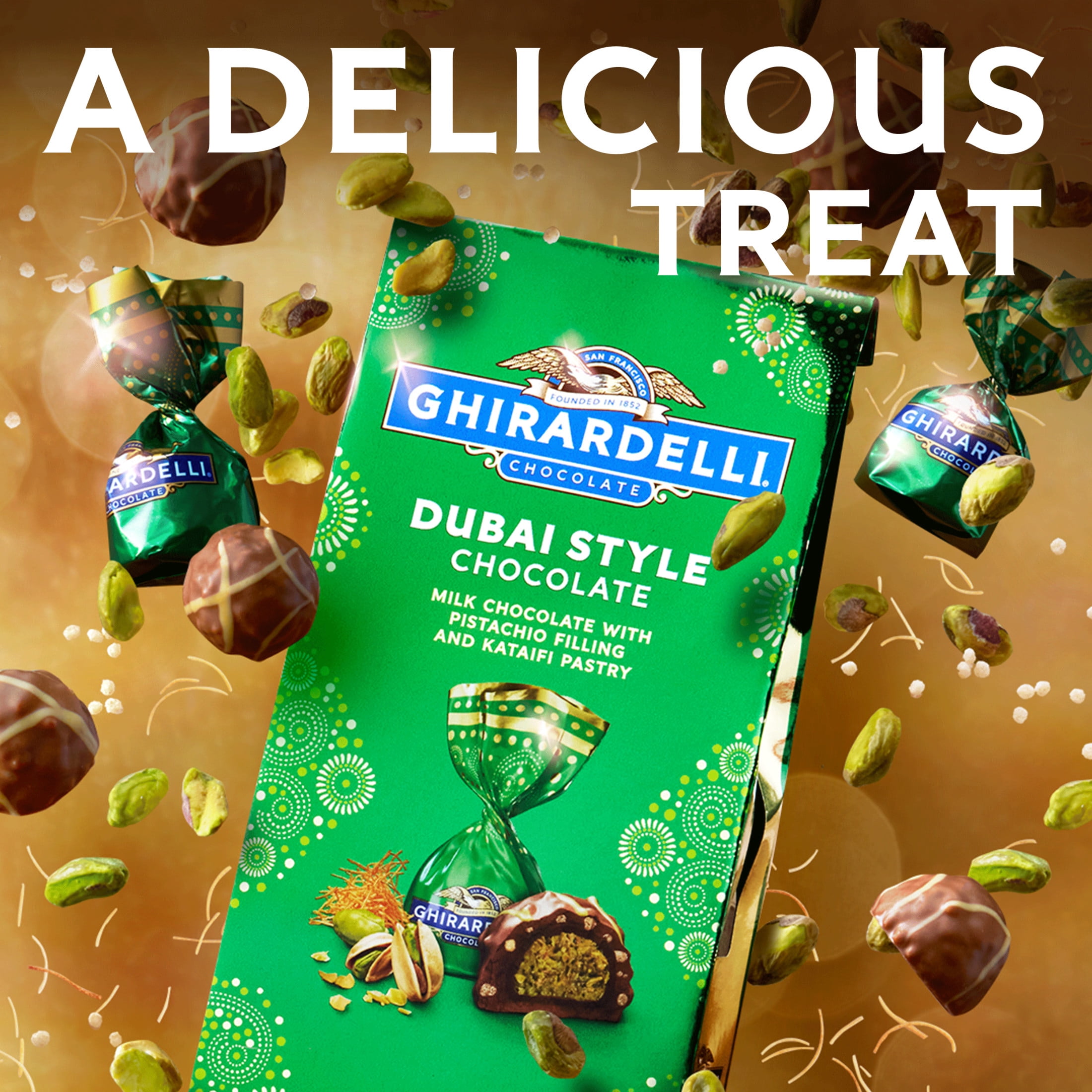 GHIRARDELLI Dubai Style Chocolate, 4 oz Bag