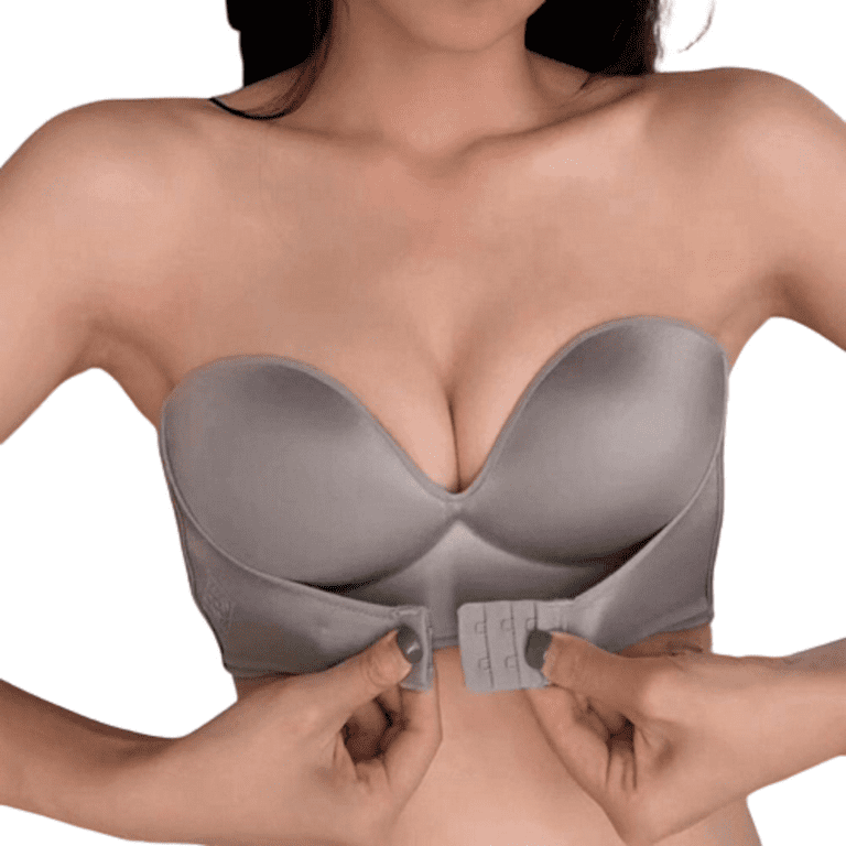 Super Push Up Clear strap - clear back bras: Visione Miracle Invisible BOOM