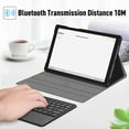 thumbnail image 6 of Fintie Keyboard Case for Samsung Galaxy Tab A8 10.5 inch 2022 Model (SM-X200/X205/X207), Slim Shell Stand Cover with Built-in Trackpad Magnetically Detachable Wireless Bluetooth Keyboard, Black, 6 of 9