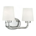 thumbnail image 3 of 2 Light Vanity Light-Transitional Style with Modern and Mid-Century Modern Inspirations-9 inches Tall By 15 inches Wide-Polished Nickel Finish Bailey, 3 of 5