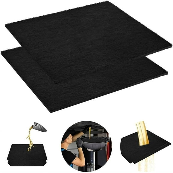 Triani 2Pcs Pieces Oil Drain Splash Pad Car Oil Changing Transmission Drain Pan Oil Change Mat 22 Inch Large Transmission Fluid Pan Square Oil Drain Pan Suitable