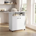 thumbnail image 2 of Tabla de Planchar con Gabinete de 2 Puertas Color Blanco, Mueble Organizador de Lavandería, 2 of 8