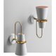 thumbnail image 5 of E27 Sconce Light Modern Nordic Macaron Wall Sconce Interior Industrial Loft Decor Iron Horn Wall Sconce, Pasillo Dormitorio Sala de estar Comedor Hotel (Blanco) Ofspeizc HY-2011, 5 of 5