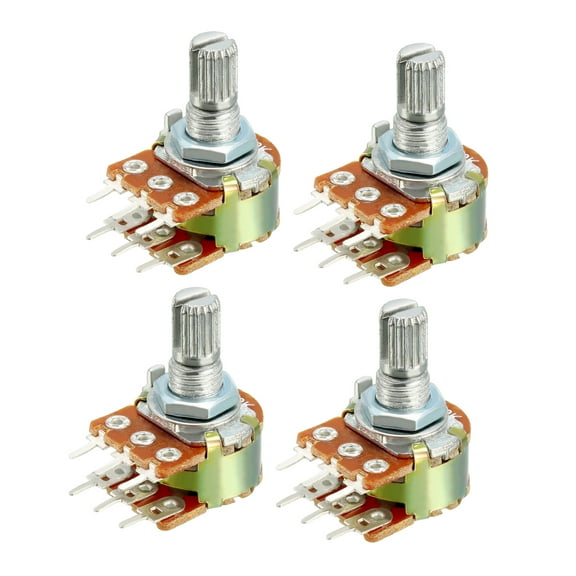WH148 1K Ohm Variable Resistors Dual Carbon Film Potentiometer 4pcs